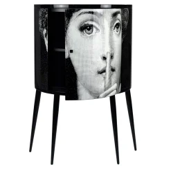Fornasetti Cabinets<Silenzio Curved Small Cabinet