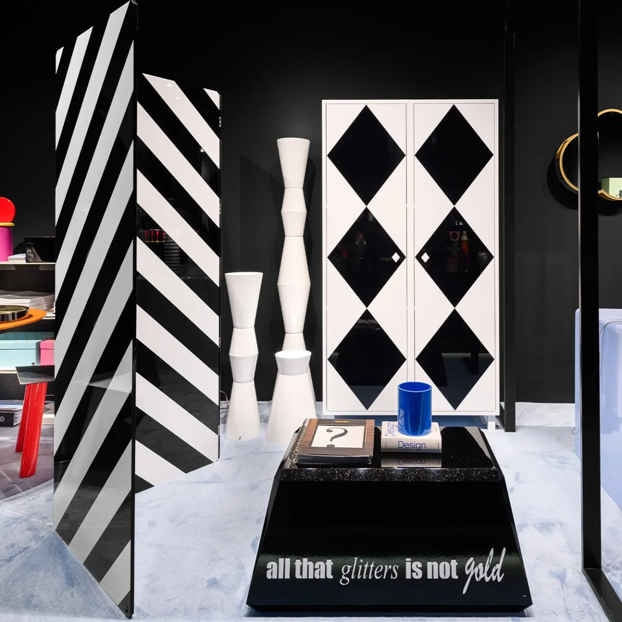 altreforme Room Dividers<Simbolo Zig-Zagged Stripes Black-and-White Room Divider