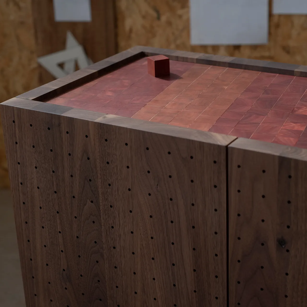 Omar Barbero Cabinets<Sinolo Canaletto Walnut Wood Cabinet