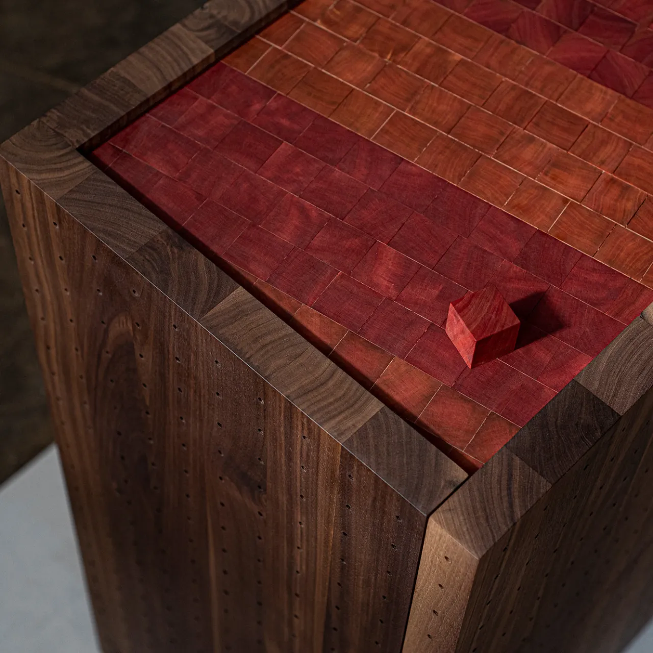 Omar Barbero Cabinets<Sinolo Canaletto Walnut Wood Cabinet