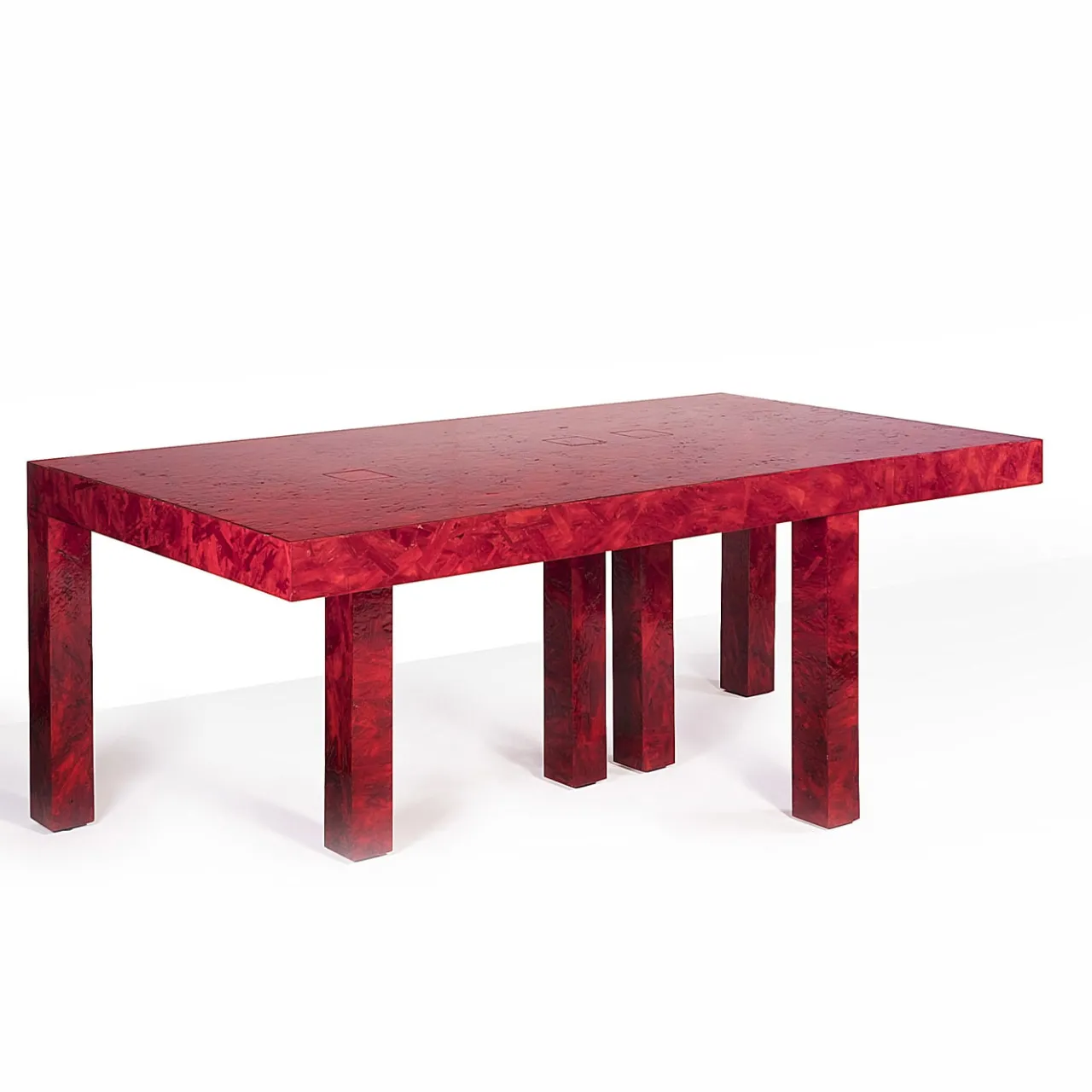 Arkof Dining Tables<Six-Legged Touch Table Red by Fabrizio Contaldo