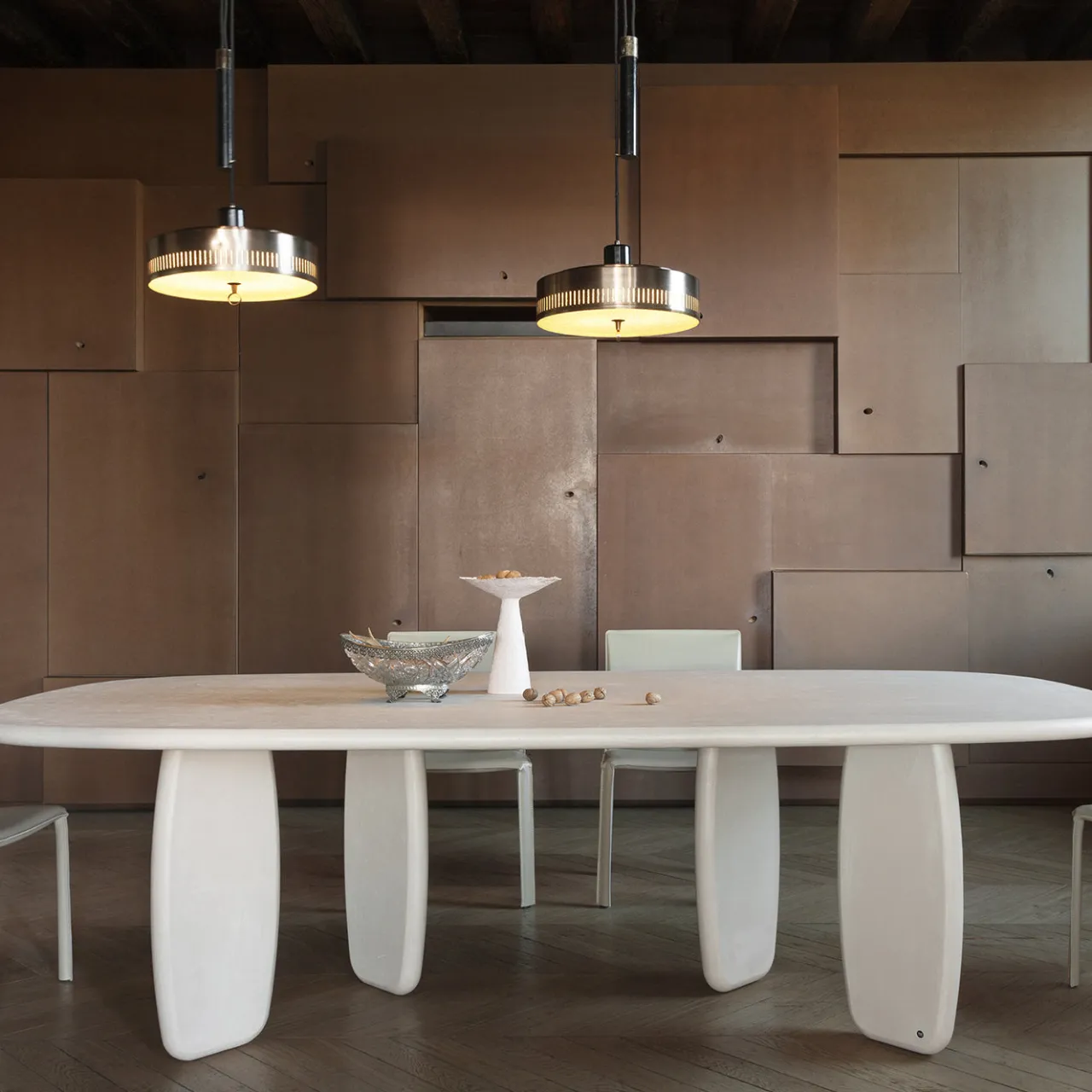 Morica Design Dining Tables<Soap Marmorino Unico Malva lacquered Dining Table