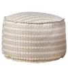 Villevenete Other Outdoor Furniture<Soft Cay beige and white fabric Outdoor Pouf