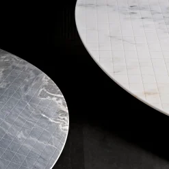 Luce Di Carrara Dining Tables<Solid Pattern White Marble Table