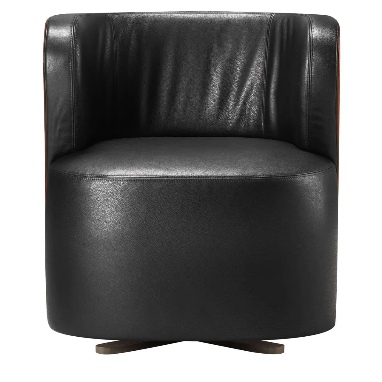Ghidini 1961 Lounge Chairs<Spritz Black Leather Lounge Chair by Lorenza Bozzoli