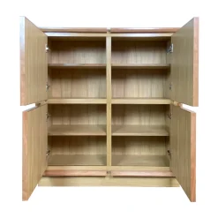 Meccani Design Sideboards Buffets<Square 4-Door Oak Cupboard by Mascia Meccani
