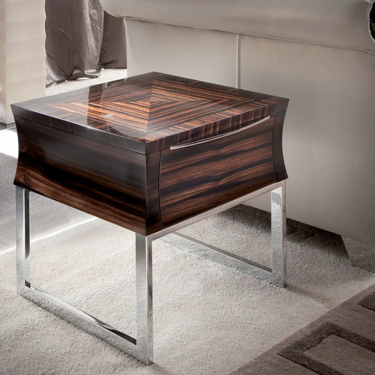 Giorgio Collection Nightstands<Square Makassar Nightstand