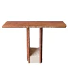 Stone Stackers Consoles<SSC103-2 Travertino Rosso Marble Console