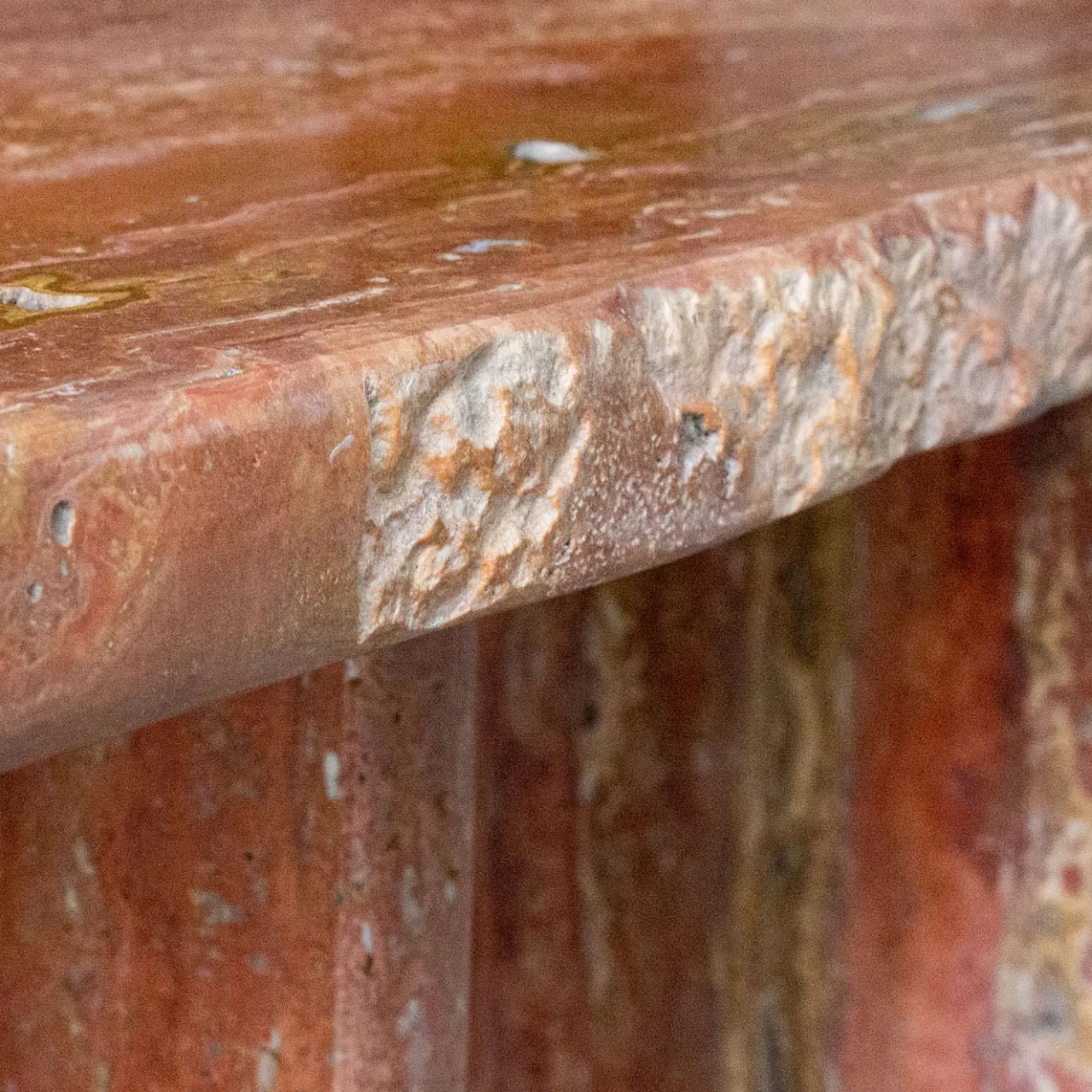 Stone Stackers Consoles<SSC103-2 Travertino Rosso Marble Console