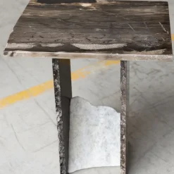 Stone Stackers Side Tables<SST013-2 Frappuccino Marble Side Table