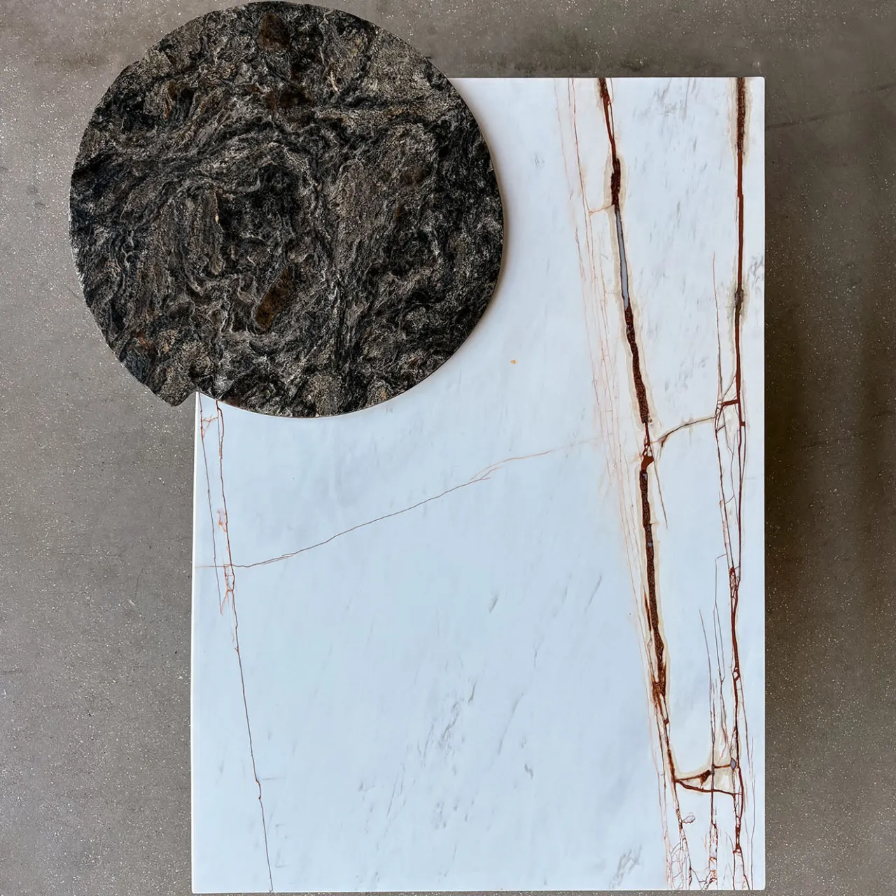Stone Stackers Coffee Tables<SST033 Three Marbles Coffee Table