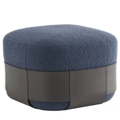 Morica Design Ottomans & Poufs<Sumo Anthracite & Blue Pouf
