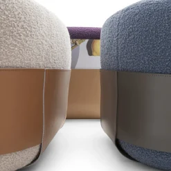 Morica Design Ottomans & Poufs<Sumo Anthracite & Blue Pouf