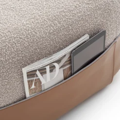 Morica Design Ottomans & Poufs<Sumo Large Cognac & Beige Pouf