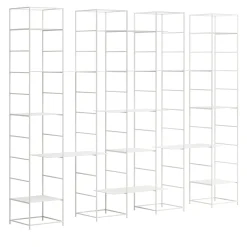 Marco Ripa Bookcases<Supermodulare White Iron 4-Column Bookshelf