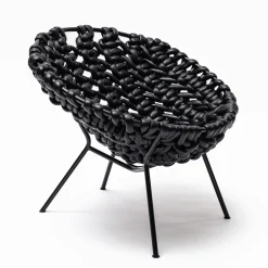 Craafts Lounge Chairs<T1 Indoor Black Chair