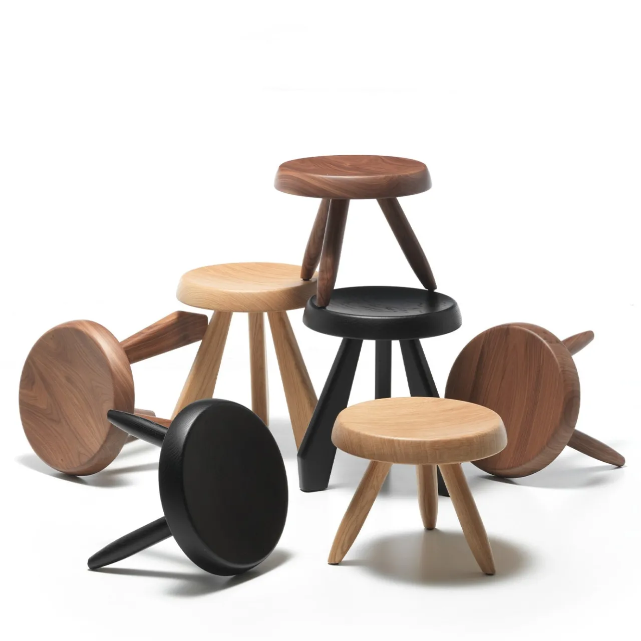 Cassina Stools<Tabouret Méribel by Charlotte Perriand
