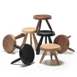 Cassina Stools<Tabouret Méribel by Charlotte Perriand - Natural Oak
