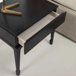 Galimberti Nino Nightstands<Taisha Black Wood Nightstand
