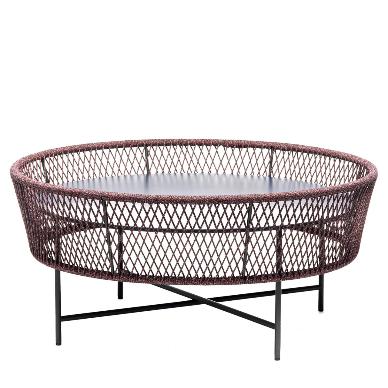 Chairs & More Outdoor Coffee Tables<Tamburo Large Round Blue Coffee Table by Antonio De Marco