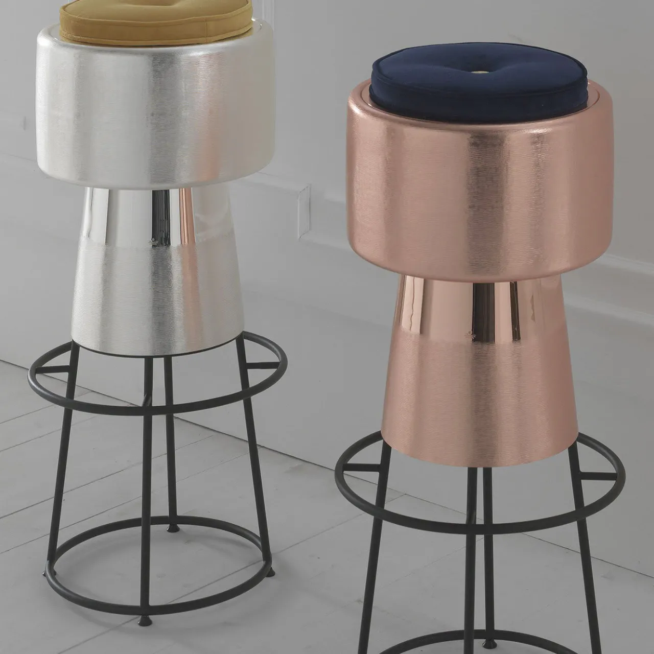 Zanetto Bar Stools<Tappo Silver Bar Stool by NOOII