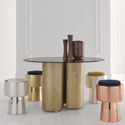 Zanetto Stools<Tappo Silver Stool by NOOII