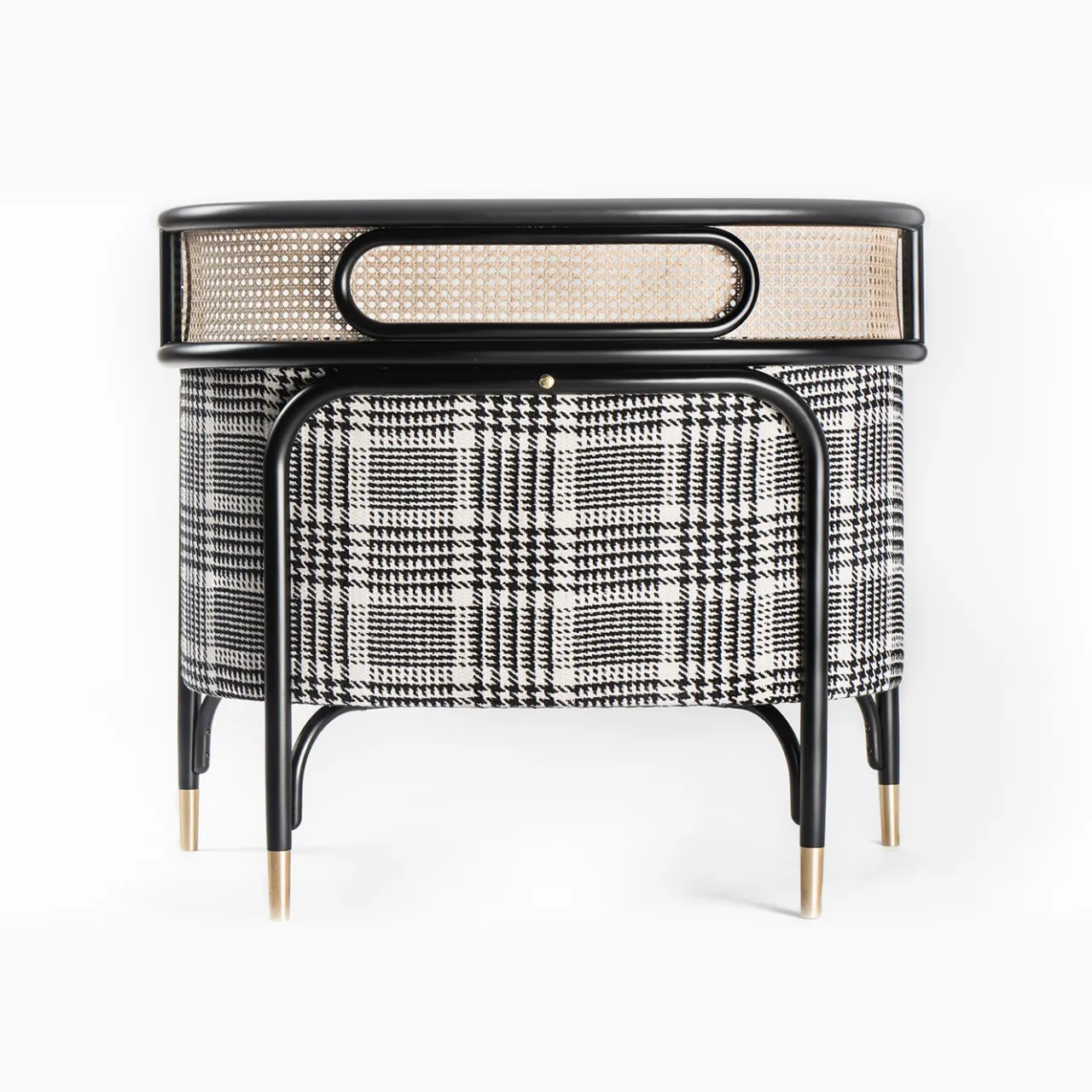Gebrüder Thonet Vienna GmbH (GTV) – Wiener GTV Design Lounge Chairs<Targa Lounge Chair in Tartan by GamFratesi