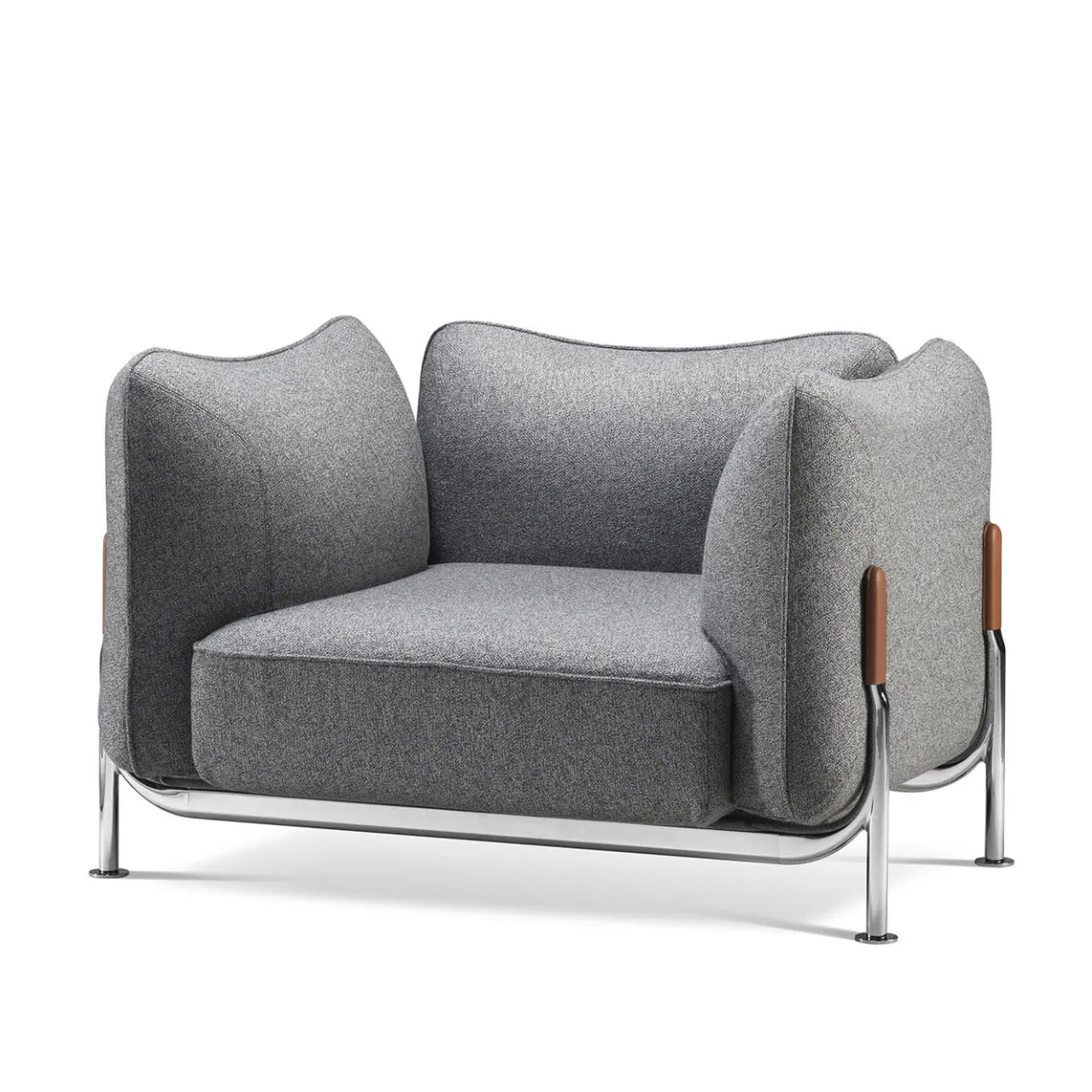 Ghidini 1961 Armchairs<Tasca Gray Fabric Armchair