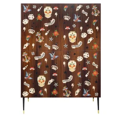 CG Capelletti Cabinets<Tattoo Cabinet with American Traditional Inlay
