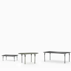 Dante Negro Outdoor Coffee Tables<Tavolario Rectangular Wrought Iron Gray Coffee Table