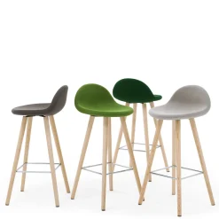 Viganò & C. Bar Stools<Ted Forest-Green Stool by Basaglia + Rota Nodari