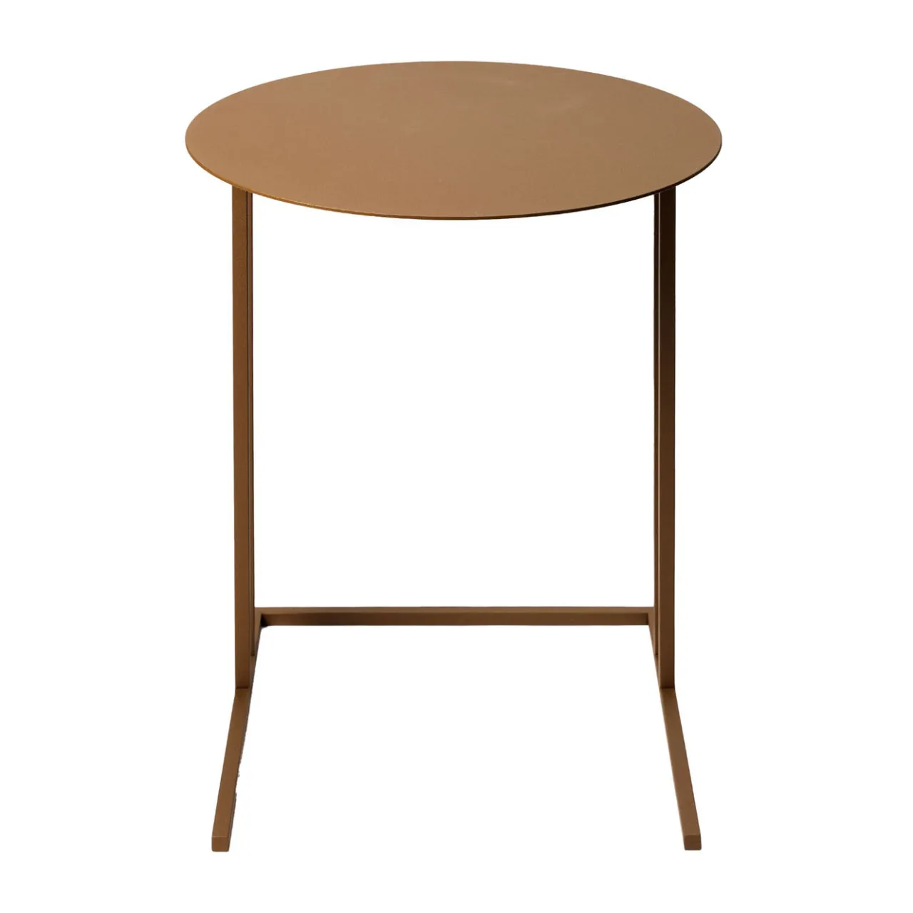 Splot Design Side Tables<Thabit Round Brown Steel Side Table