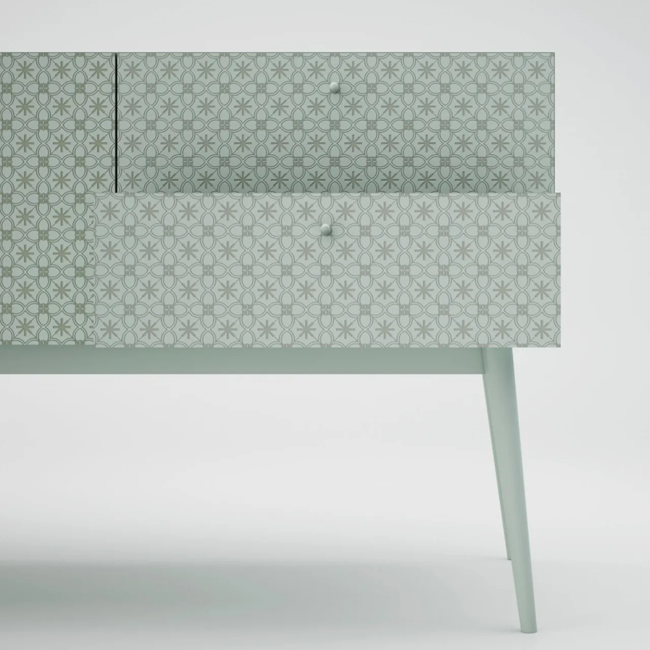 Barba Design Dressers<Tiles White 5-Drawer Dresser