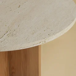 Lebanto Coffee Tables<Tinian Roman Travertino and Durmast Coffee Table