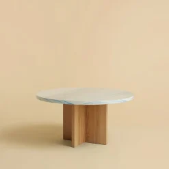 Lebanto Coffee Tables<Tinian Terrazzo Carrara and Durmast Coffee Table