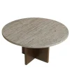 Lebanto Coffee Tables<Tinian Titanium Travertino and Durmast Coffee Table