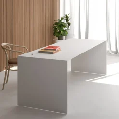 Marco Ripa Outdoor Dining Tables<Touch Me White Iron Outdoor Desk