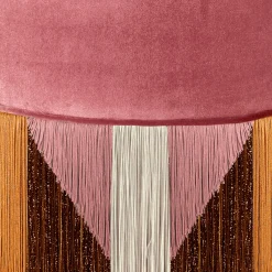 Lorenza Bozzoli Couture Ottomans & Poufs<Treasure Pink Velvet Pouf by Lorenza Bozzoli