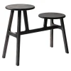 Orografie Stools<Trespolo Black Double Stool by Giulio Iacchetti