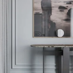 L'Eccesso Consoles<Tumba Green Marble Console Table with metal structure