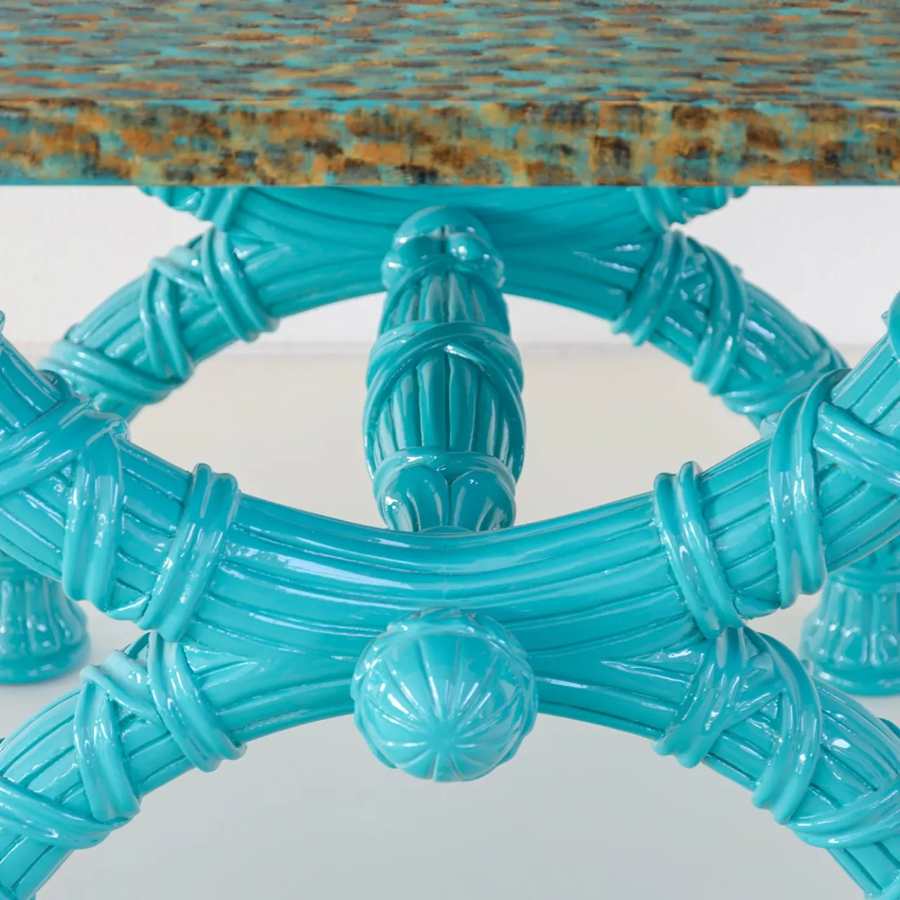 Extroverso Side Tables<Turquoise Spider side table