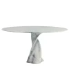 MGM Marmi e Graniti Dining Tables<Twist Table in White Carrara Marble by Giuseppe Chigiotti