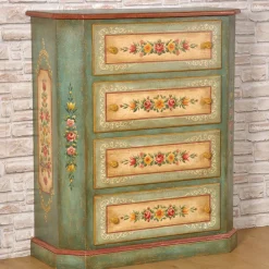 Vangelista 1960 Dressers<Tyrolean Polychrome Floral Chest of Drawers
