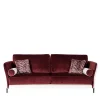 Mantellassi 1926 Sofas<Universal red and white velvet sofa