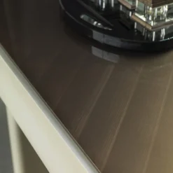 ReDéco Vanities<Vanity Loop Table with Metal Top