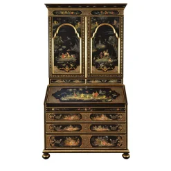 Vangelista 1960 Cabinets<Venezia '700 Chinoiserie Venetian-Style Black Secretaire
