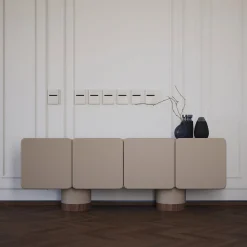 Ultramobili Sideboards Buffets<Venus Greige 4-Doors Sideboard