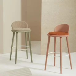 Billiani 1911 Bar Stools<Veretta 929 Green Stool by Cristina Celestino