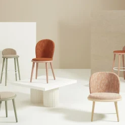 Billiani 1911 Bar Stools<Veretta 929 Green Stool by Cristina Celestino