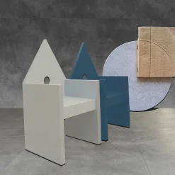 Meccani Design Lounge Chairs<Vescovina Light Gray Armchair by Lanfranco Benvenuti